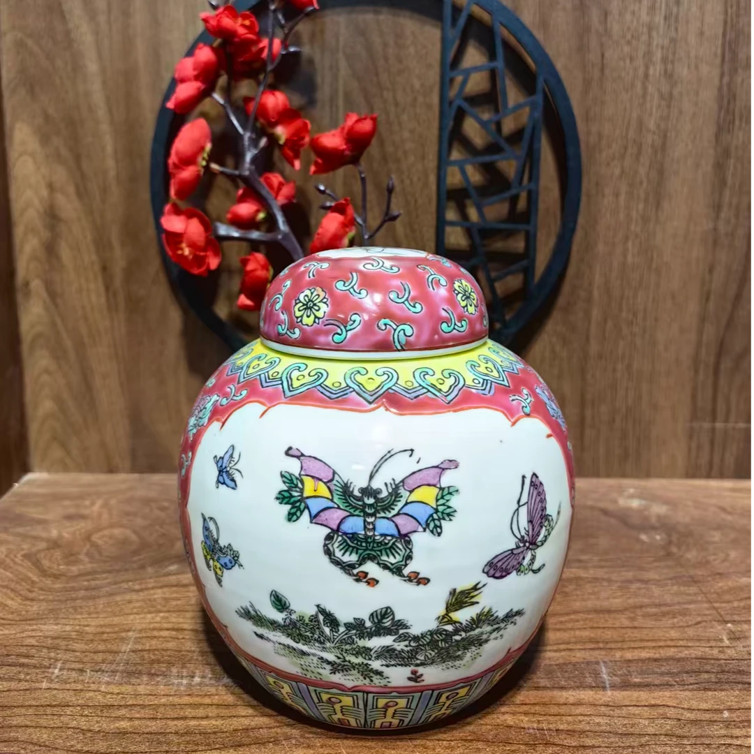 仿古瓷 A806景德镇制陶瓷茶叶罐一件