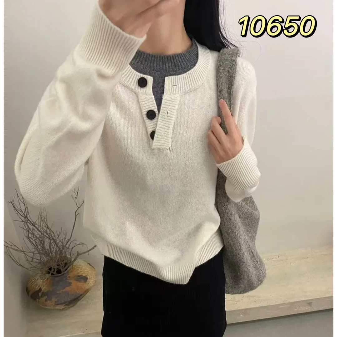 10650（部分无水洗唛，介意慎拍）SANFAN新款针织衫
