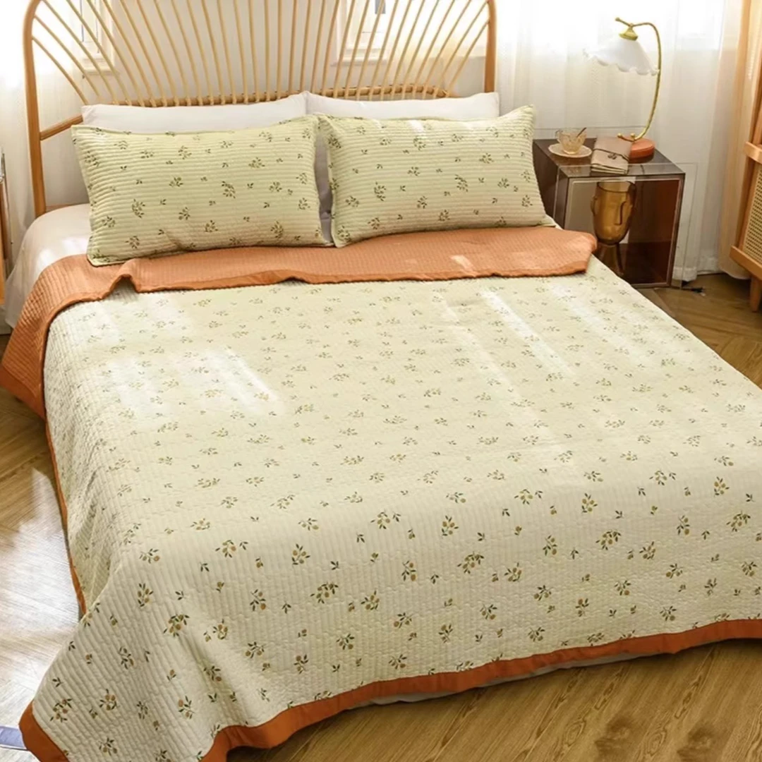 小枇杷床盖单件夹棉榻榻米床单四季通用加厚防滑垫多功能加大款