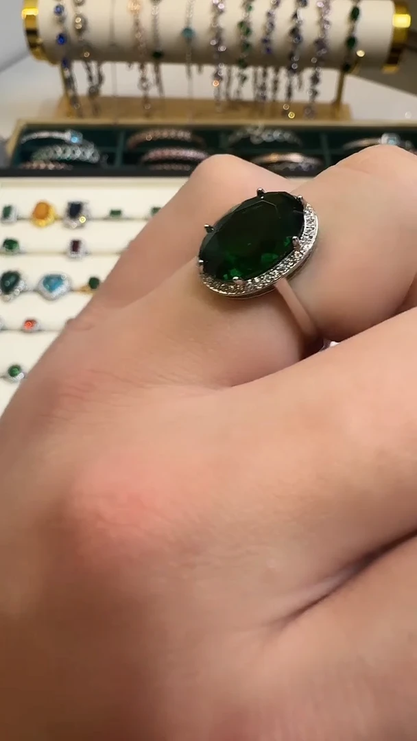 未镶嵌透辉石戒指透辉石戒指