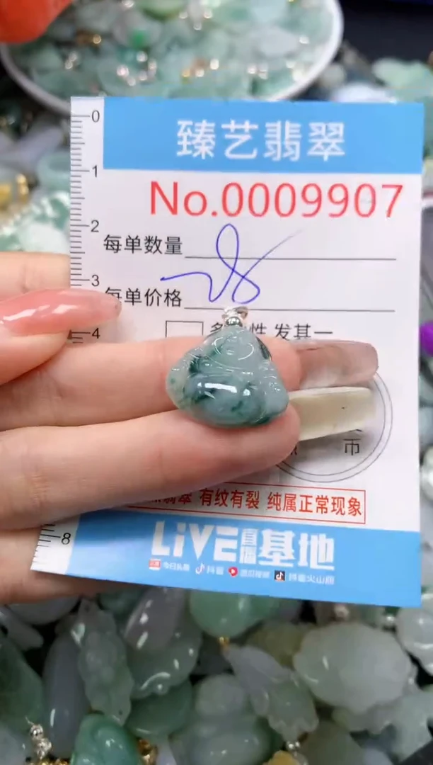 翡翠未镶嵌吊坠(不含链)9907