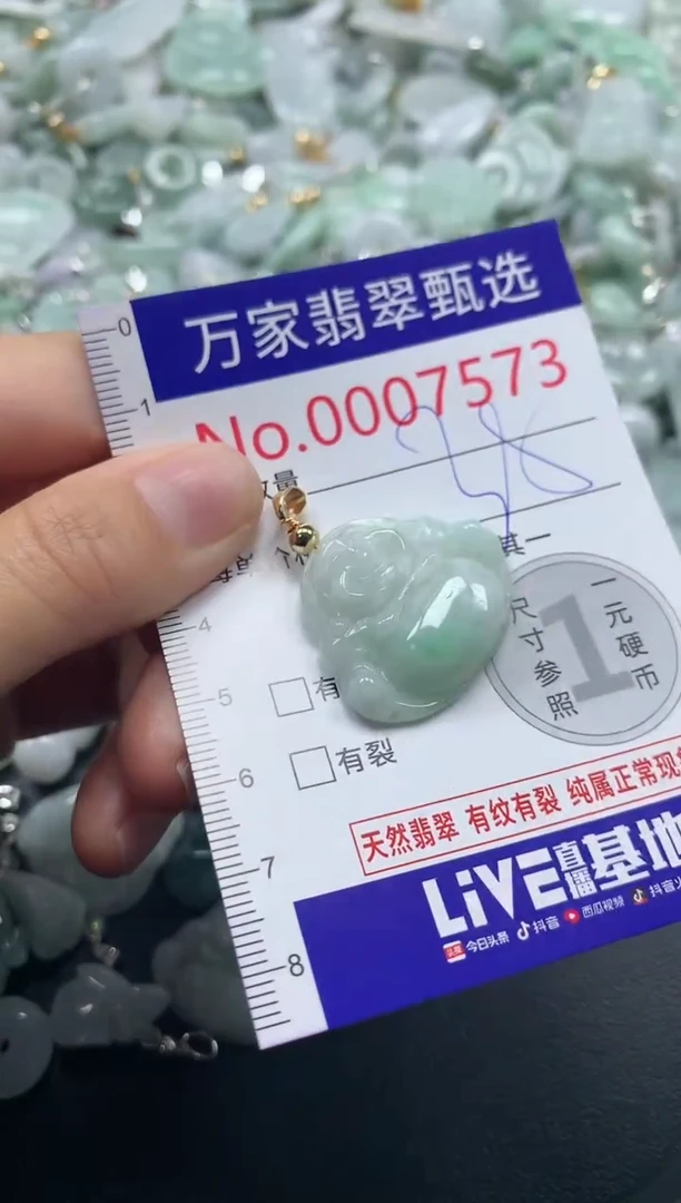 吊坠(不含链)未镶嵌翡翠7573