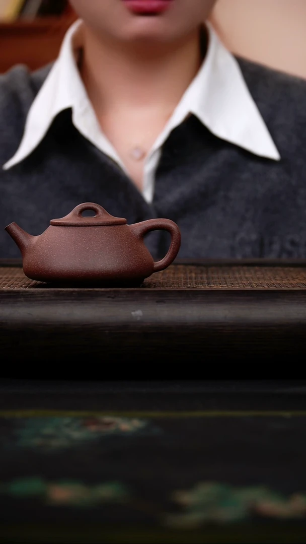 茶壶紫砂·*桃花泥 平盖石瓢