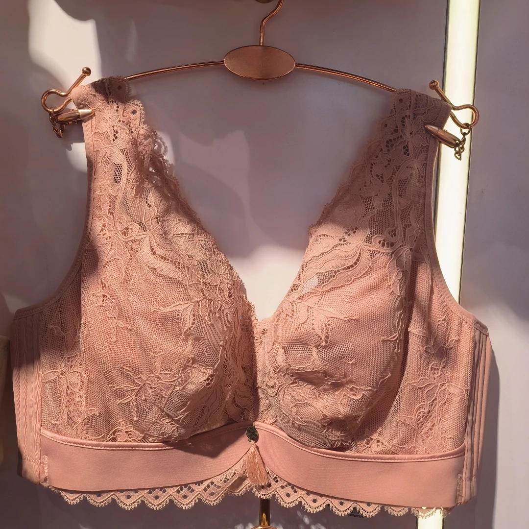 【岳姐姐专属】超薄蕾丝聚拢侧收副乳上托调整型文胸女7087