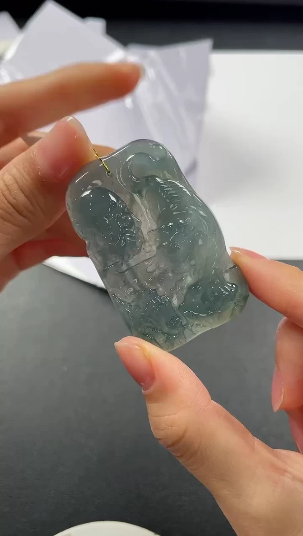 翡翠未镶嵌颈饰基地发货H  6326