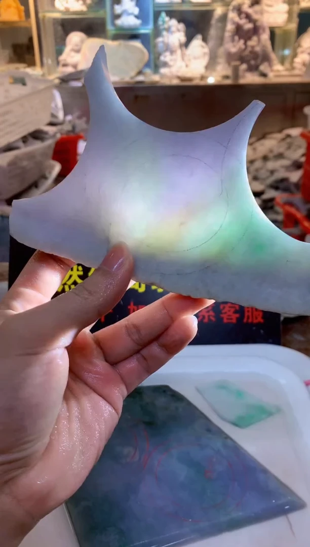 裸石翡翠0朗0翡翠珠宝955