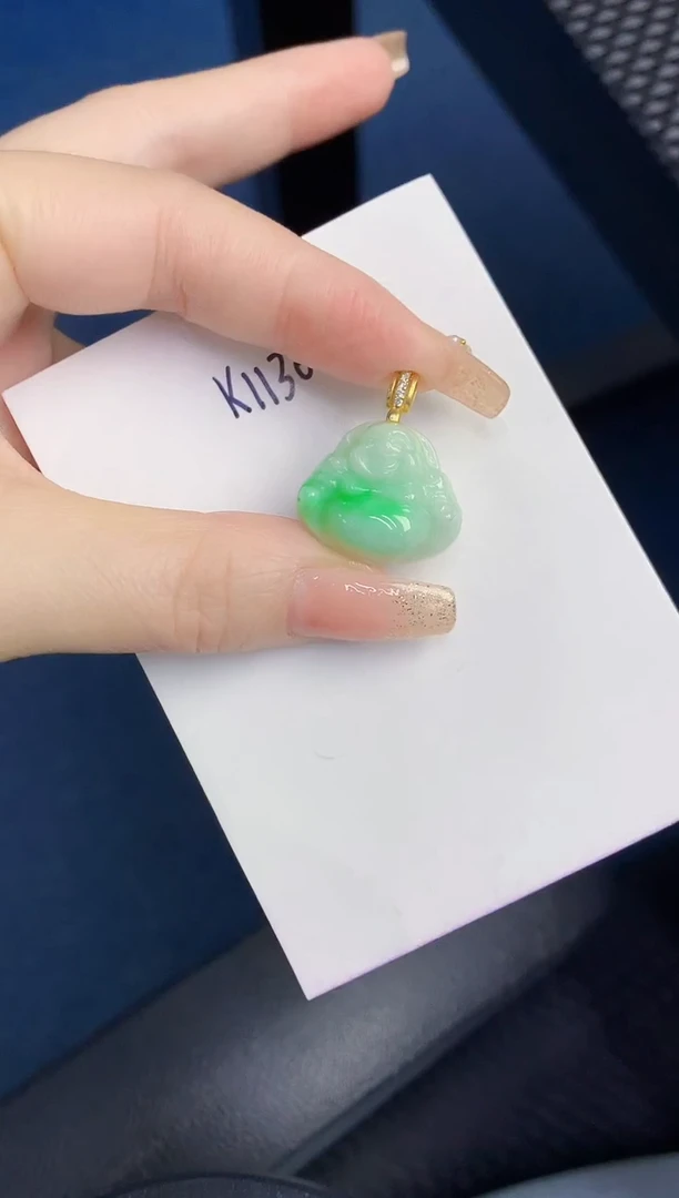 颈饰未镶嵌翡翠缅甸天然翡翠A货