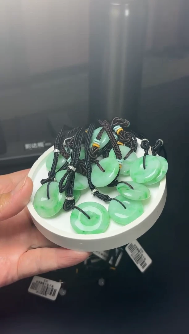 颈饰未镶嵌翡翠YM911-4平安扣多样性发一件