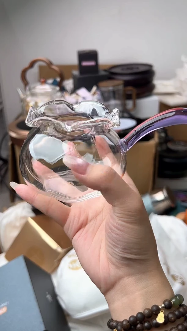 禾墨清妍茶海侧把浅紫色
