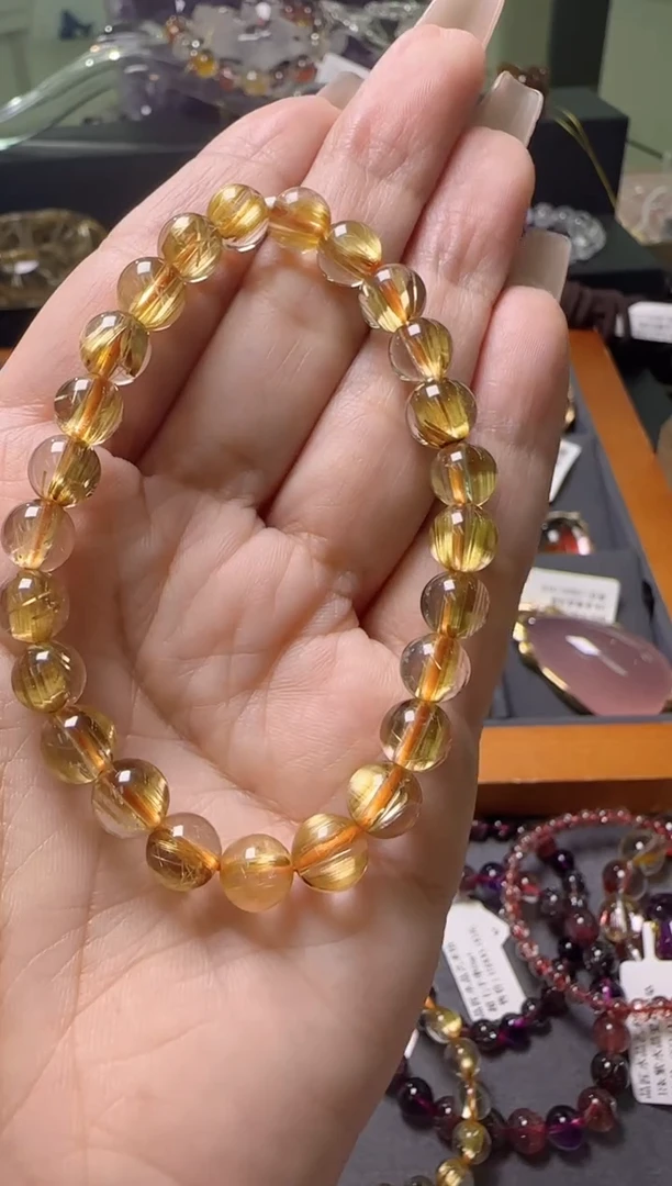 【闪购商品】水晶手串未镶嵌钛晶手串7m+X27210