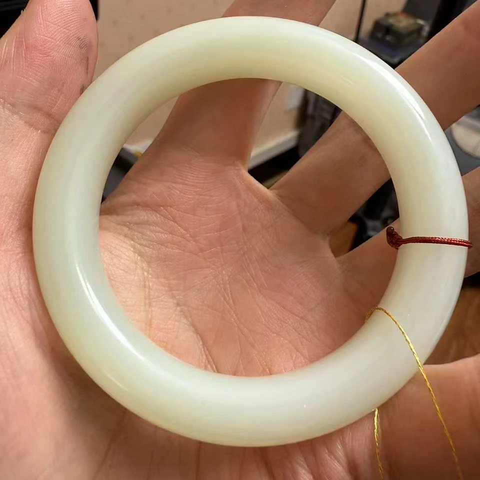 和田玉白玉手镯  WJS1228-179