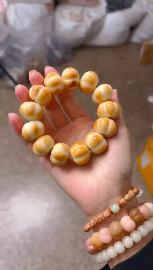 吊坠菩提根/象牙果新款大卡南瓜单圈