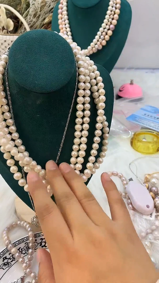 【闪购商品】淡水珍珠项链合金33