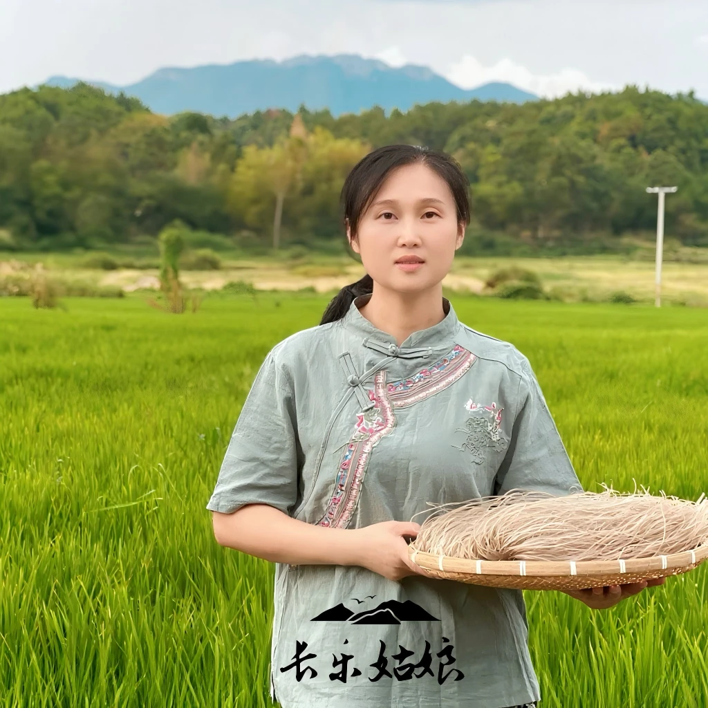 长乐姑娘纯红薯细粉条农家古法手工红薯粉细粉宽粉粉皮荷折皮健康