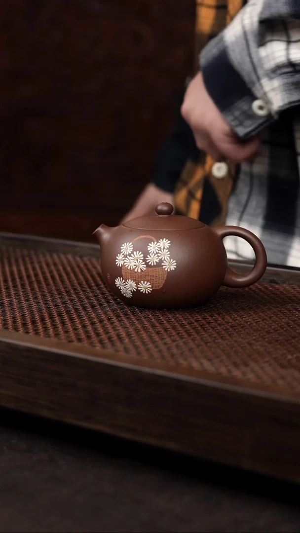 【闪购商品】紫砂茶壶底槽清花篮西施