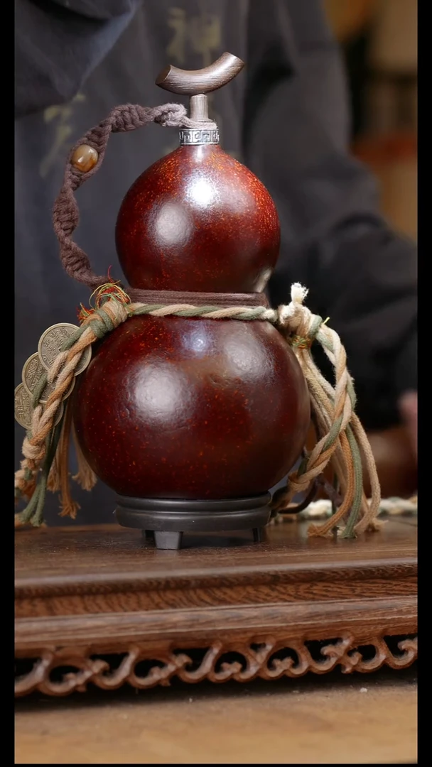 216号精品天然大漆酒葫芦一物一拍~