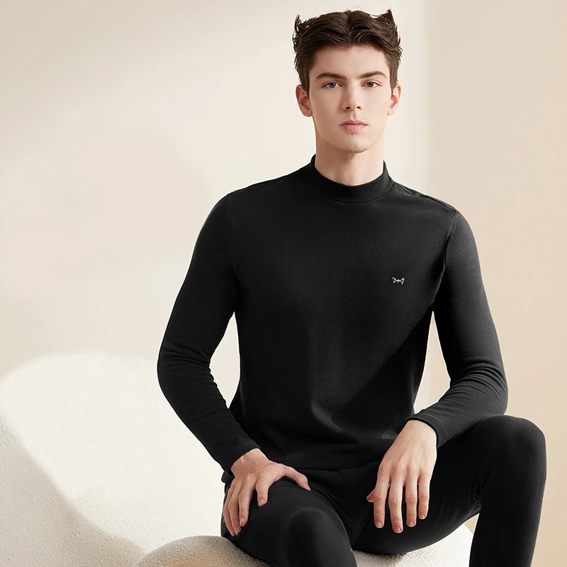 【秋冬福利】保暖套装男女士上衣圆领居家锁温V领百搭套装秋冬款