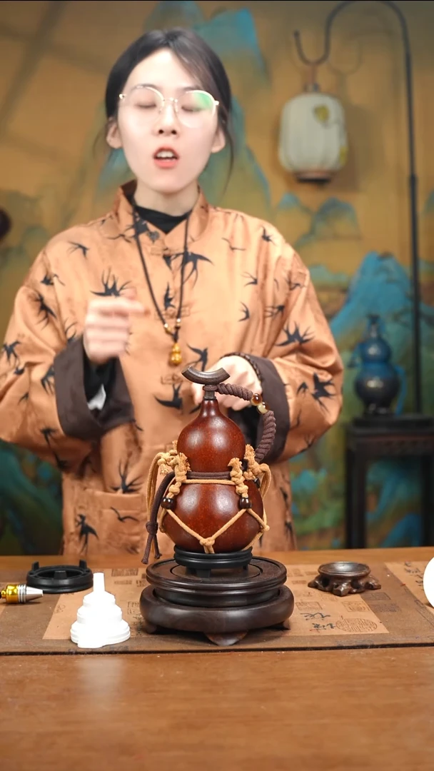 XK014网兜款大漆酒葫芦（现货现发）