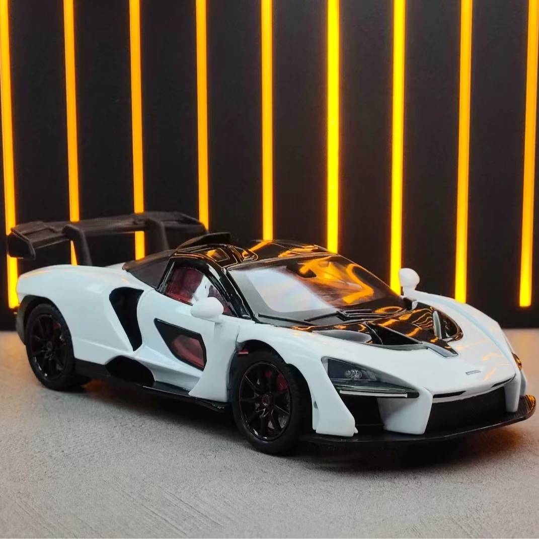 迈凯伦塞纳 1:24比例合金全开汽车模型礼品珍藏摆件