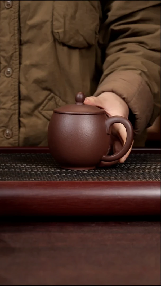 茶杯紫砂尾单微瑕龙蛋光素无礼盒