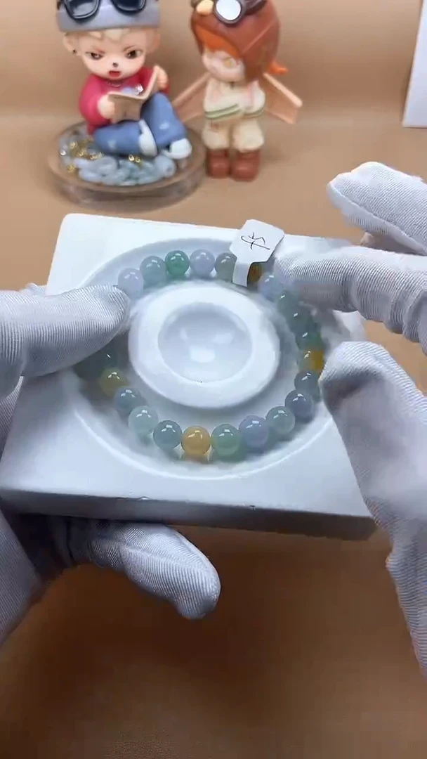 【闪购商品】翡翠手串未镶嵌天然翡翠A货手串F5