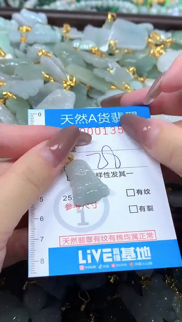 颈饰未镶嵌翡翠净货挂件-1354