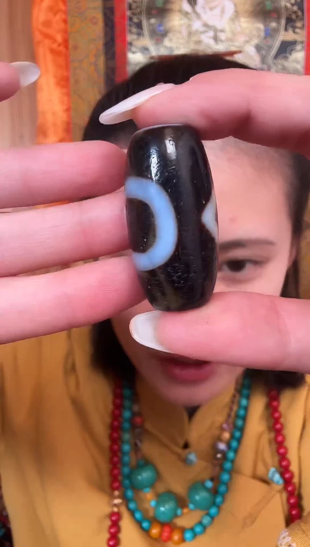 铁合金花岗石藏式风格天地一眼珠串