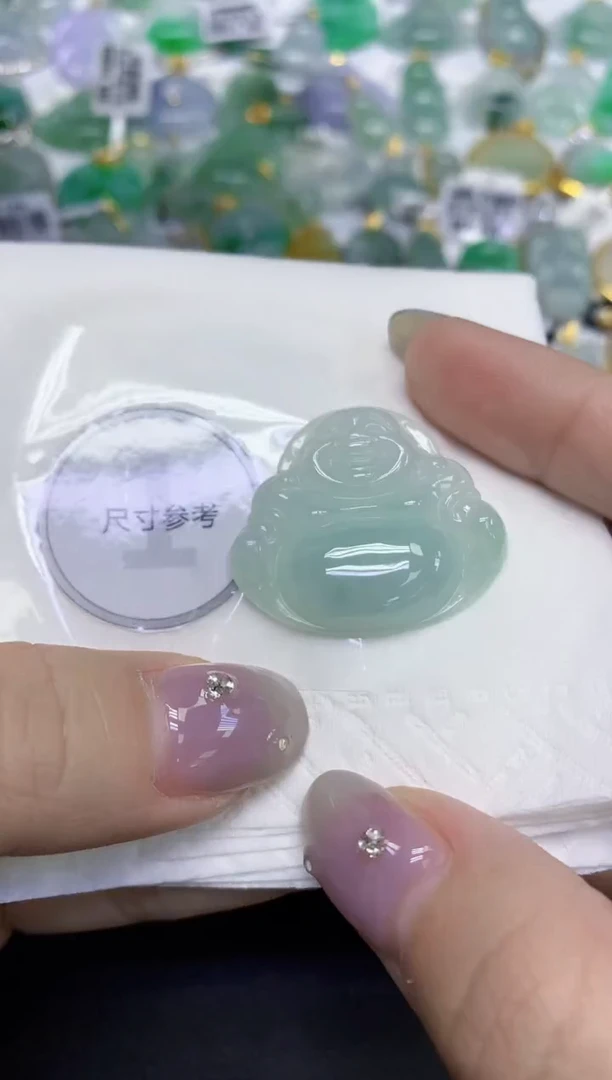 颈饰未镶嵌翡翠天然缅甸翡翠A货百元以上9元证书费自理