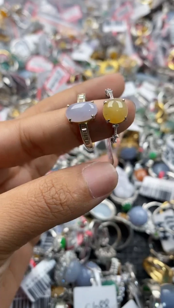 银S925镶嵌戒指翡翠11                1