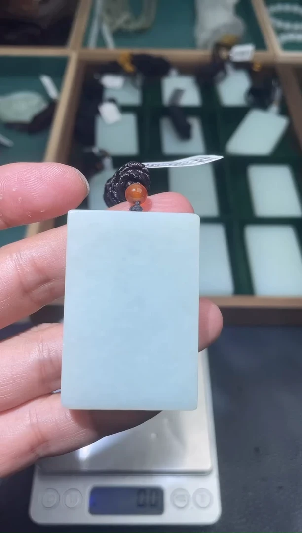 未镶嵌和田玉挂件平**生无事牌