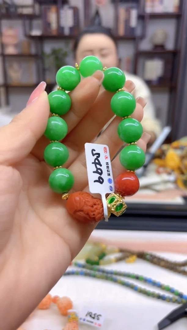 【闪购商品】翡翠手链未镶嵌DIY款S499