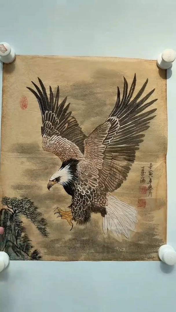 国画周墨海-1平尺国画