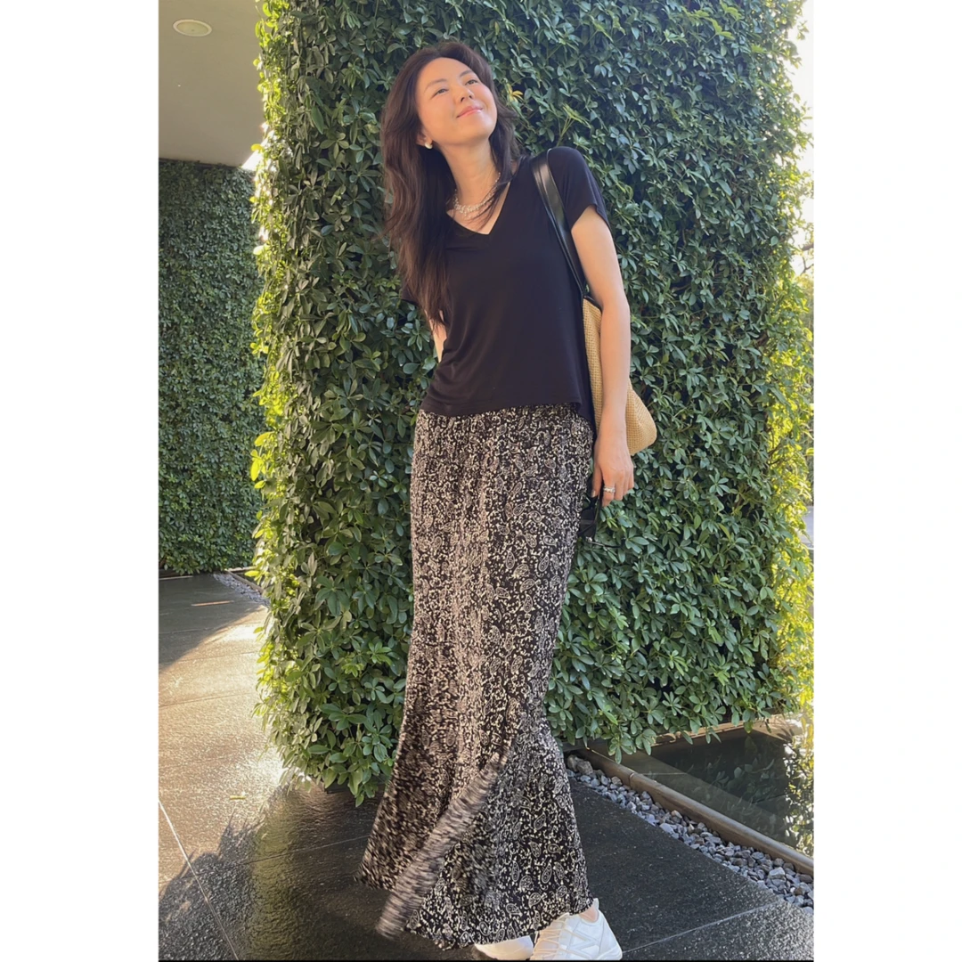 瑞瑞ANNYRUI |  品牌定制腰果花松紧腰立体裁剪时尚气质显瘦半裙