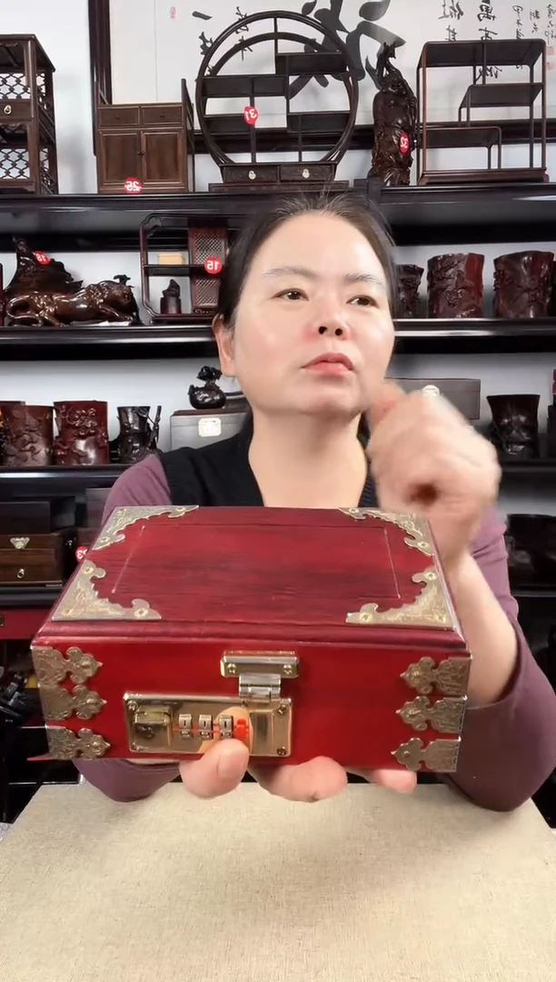 木长方盒老李红木工艺品