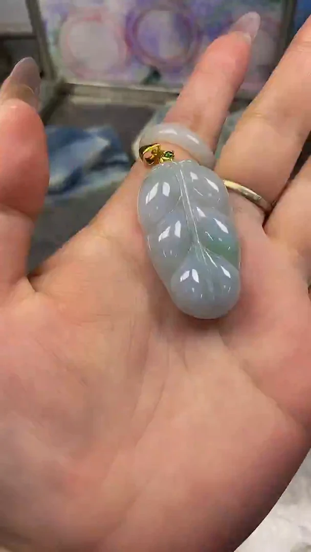 翡翠散珠未镶嵌玉上缘天然翡翠791