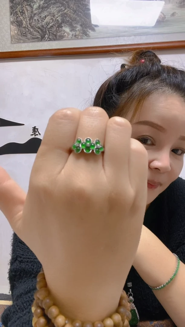 未镶嵌戒指翡翠天然A货 假一罚四