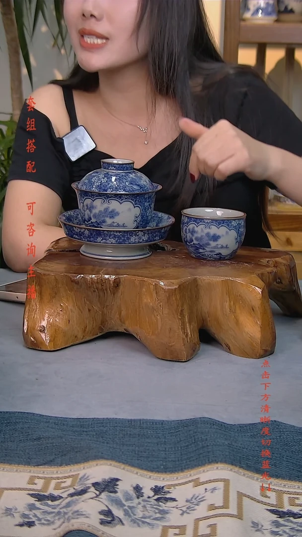 简装家用款2件套 老陶泥开片纹陶瓷茶具