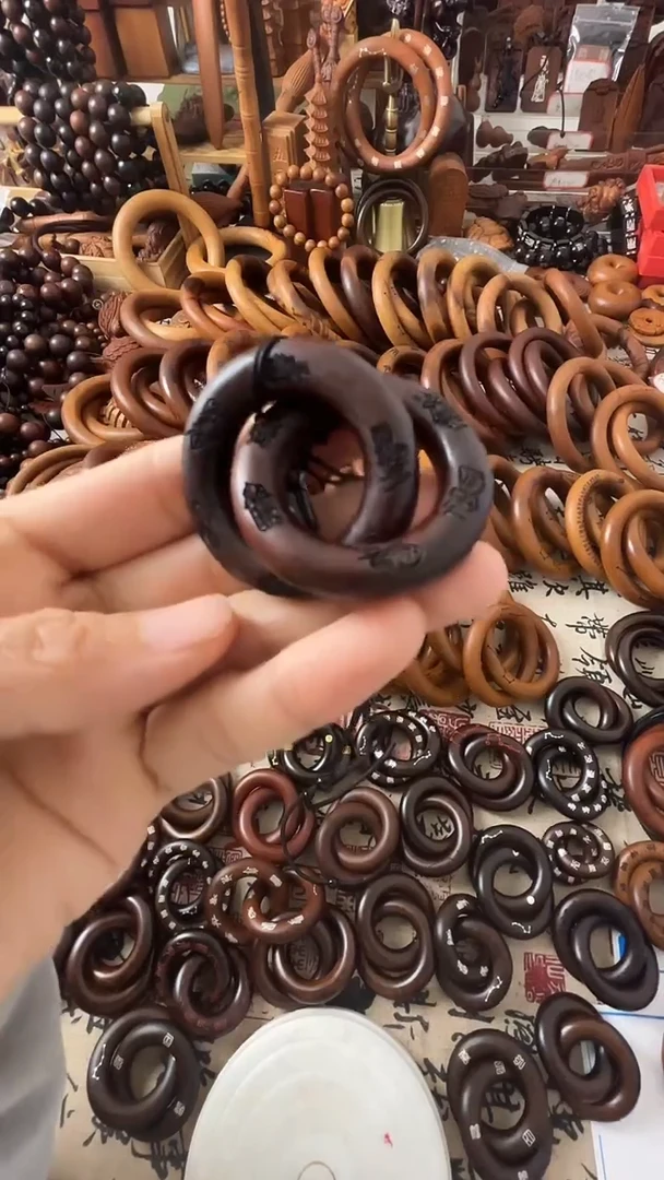 枣木乾坤圈桃木25圈口微瑕一物一拍