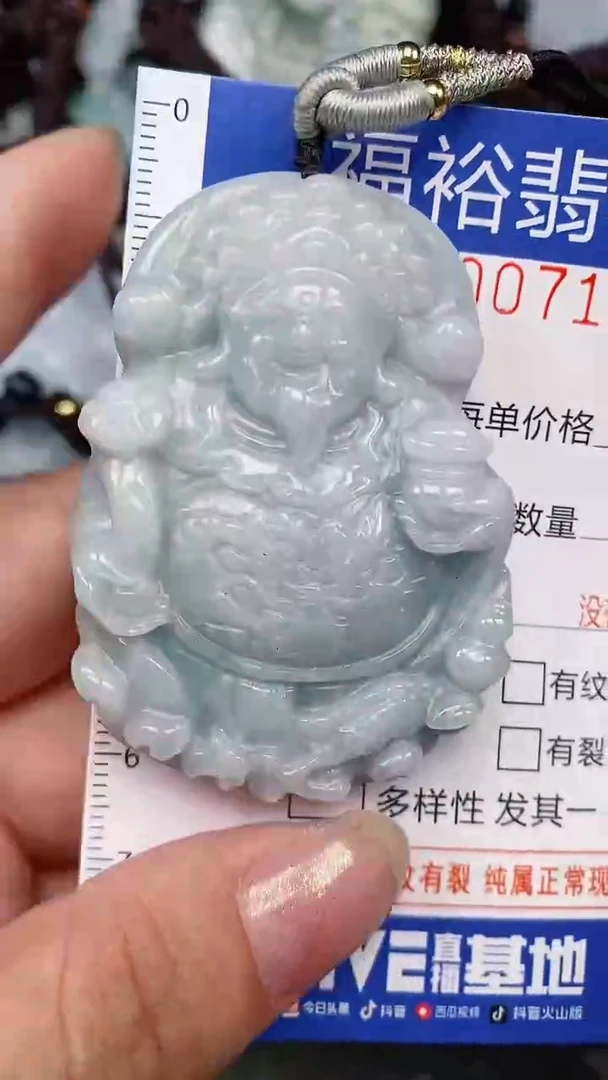 翡翠未镶嵌颈饰...0000714