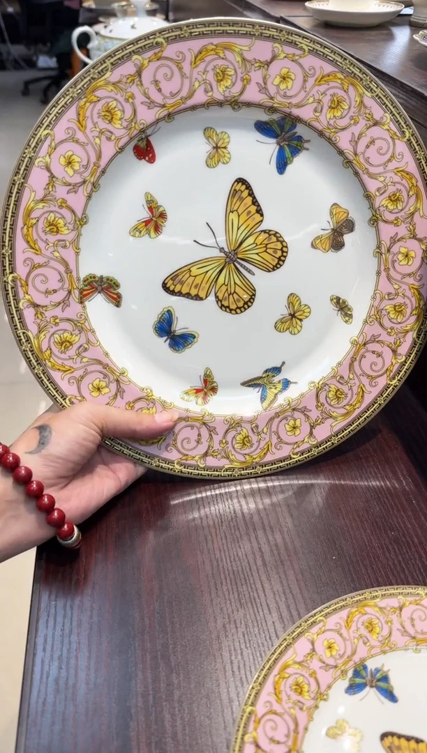 瓷片10.5英寸平盘 微瑕 1个