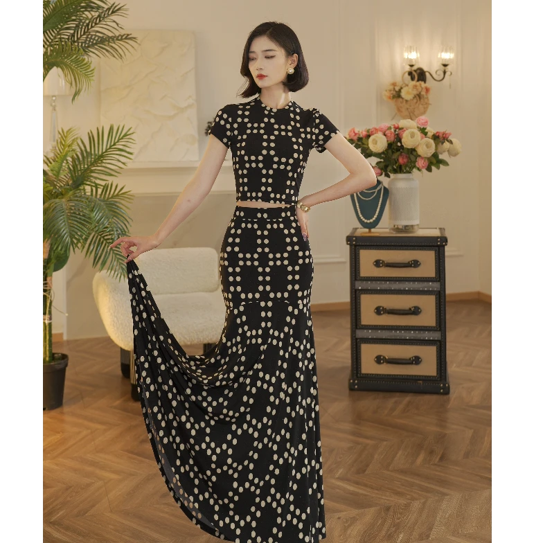 ANANY【波斯】夏季原创高定连衣裙套装W-41087 41086