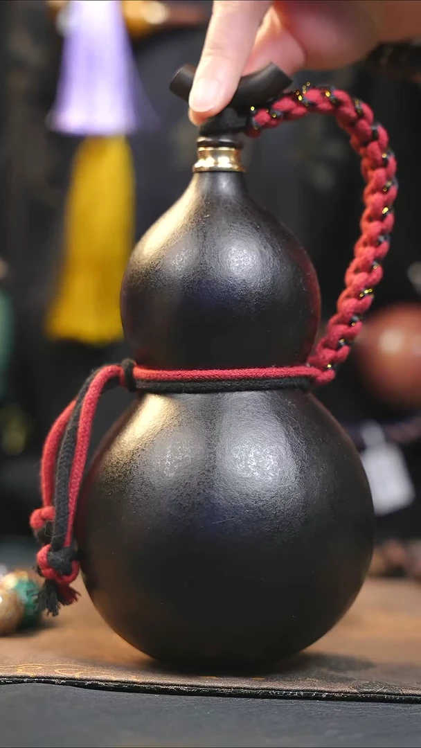 【闪购商品】YG009大漆酒葫芦不包手串及旋转底座