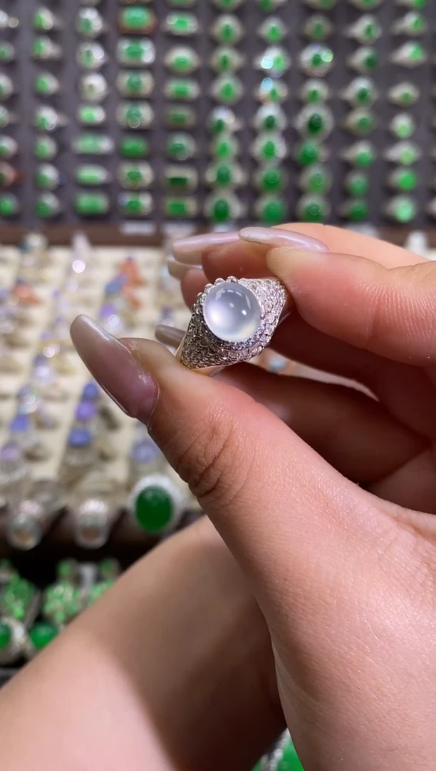 未镶嵌戒指翡翠天然缅甸A货翡翠未镶嵌 粉丝福利