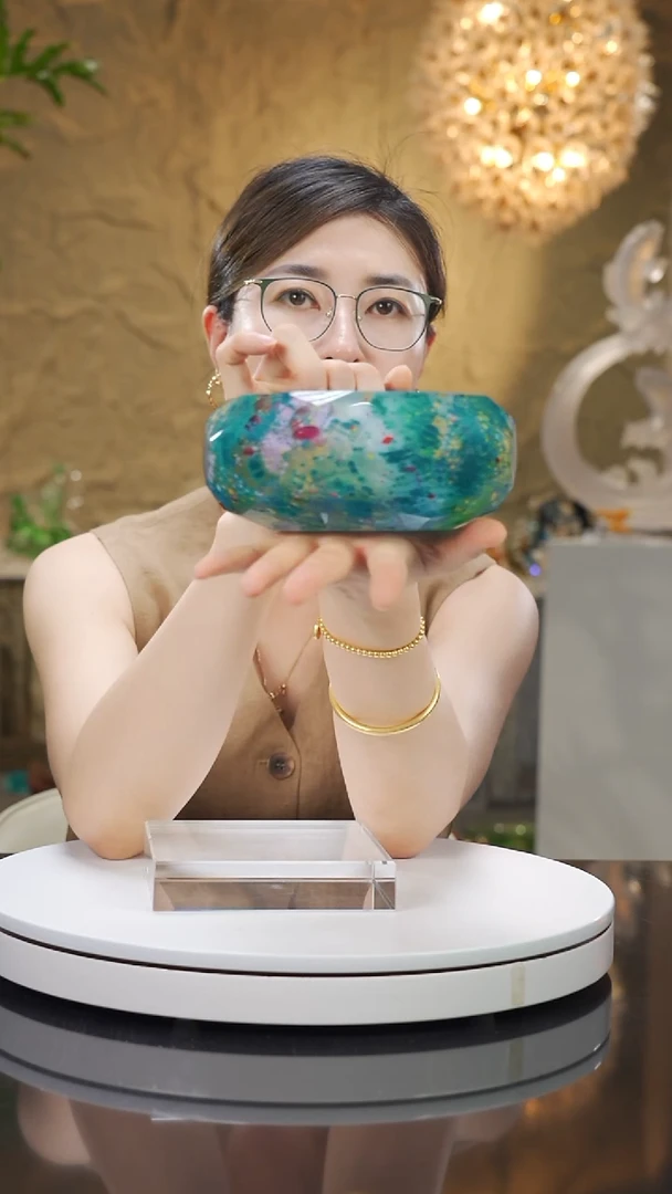 瓷片设计款莫奈切面果碗