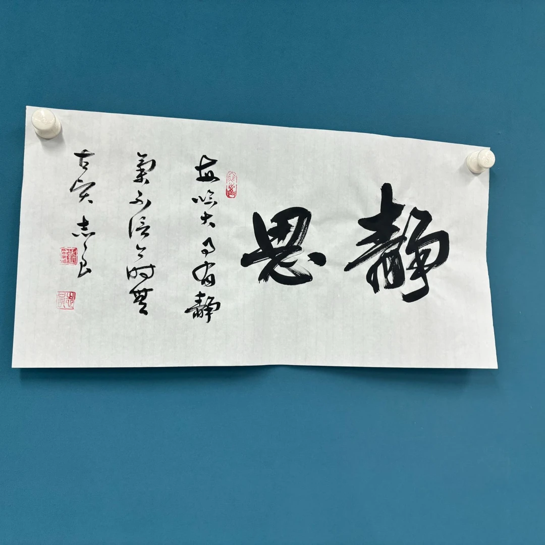 纯手绘书法-袁志良-静思