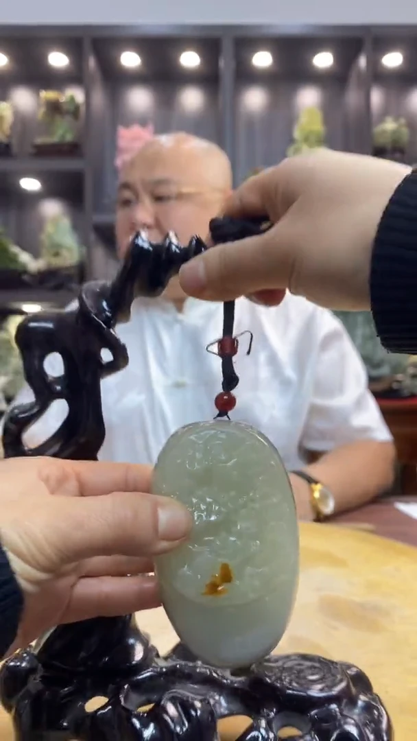 玉一**前 玉岫岩料手工雕刻装饰摆件居家送礼一物一图精品摆件