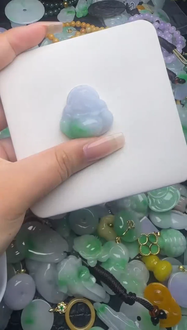 翡翠未镶嵌颈饰天然缅甸翡翠吊坠