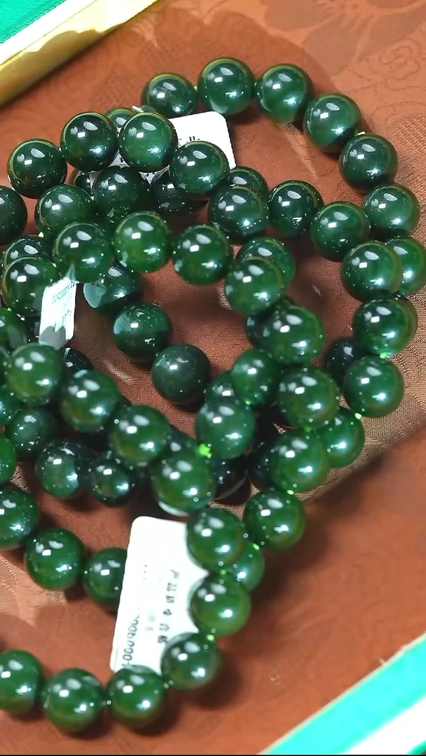 颈饰未镶嵌和田玉手串约12毫米多样性拍一发一