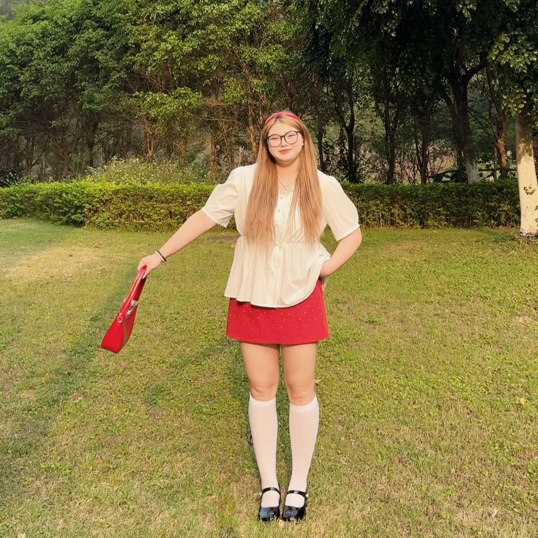 春夏季新款大码女装法式花边衬衫遮肉显瘦短袖收腰衬衣上衣7632