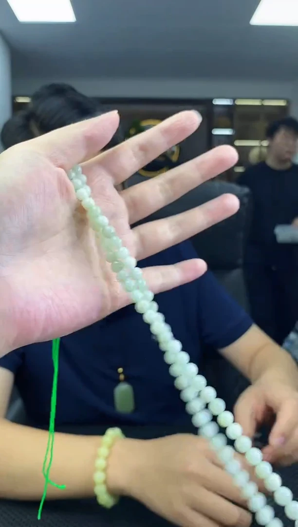 颈饰未镶嵌和田玉108链子卡6清货3